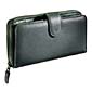 St. Thomas Fine Leather Leather Zip-around Checkbook Clutch, price: $35.99